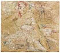 "חואניטה יושבת" משנת 1933 הייתה אחת מיצירותיו של ארמנדו רברון מתקופתו הלבנה.