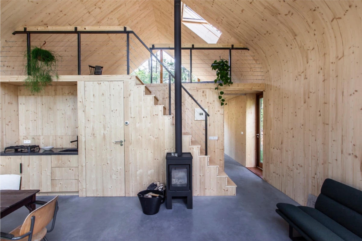 Una casa prefabricada eficiente, moderna y ecológica