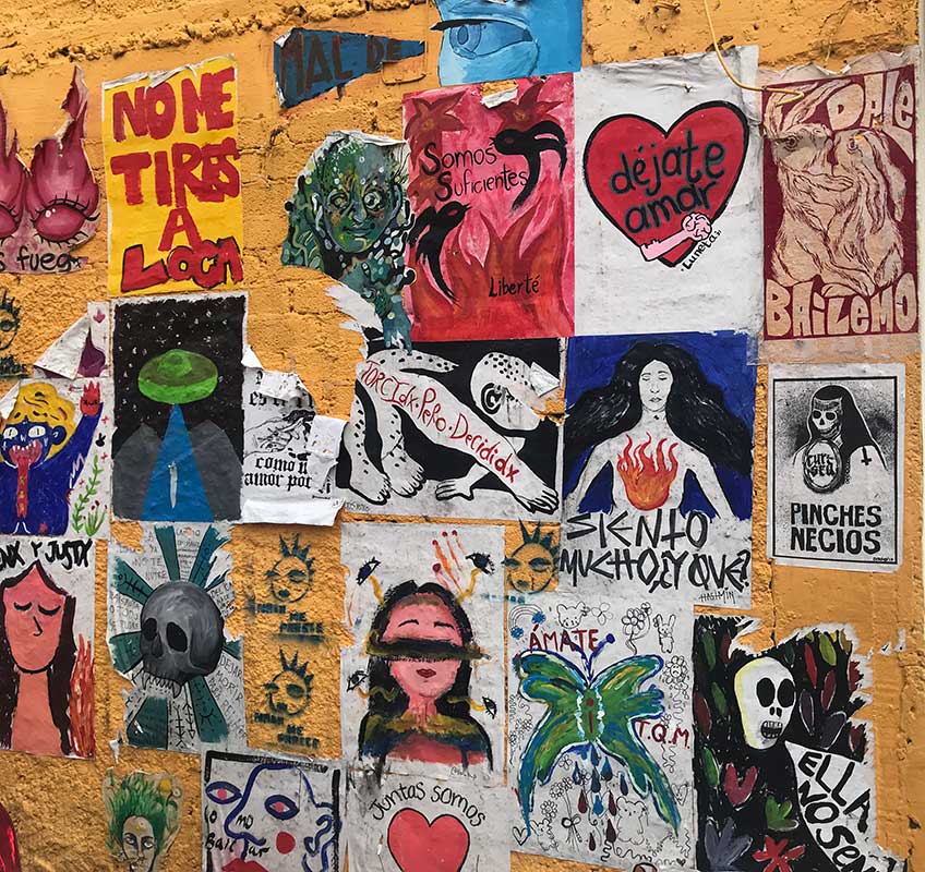 Grafiti y arte urbano mantienen la chispa de la contracultura. Foto: Mercedes Martínez