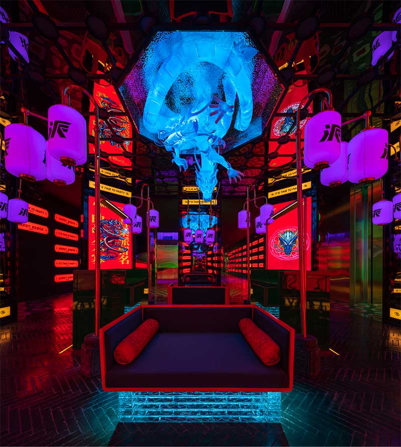 Music Party KTV : un karaoké futuriste en Chine. Photo: super futur