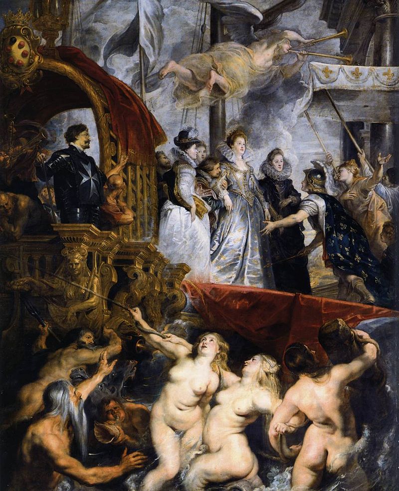 El desembarco de María de Médicis en el puerto de Marsella, Museo del Louvre, París El desembarco de María de Médicis en el puerto de Marsella, Museo del Louvre, París