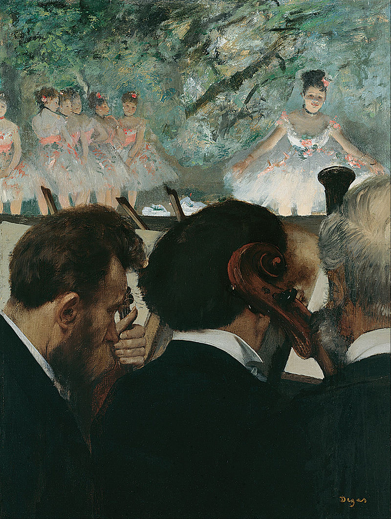 Músicos en la orquesta, 1872. Instituto Städel, Frankfurt del Meno Músicos en la orquesta, 1872. Instituto Städel, Frankfurt del Meno