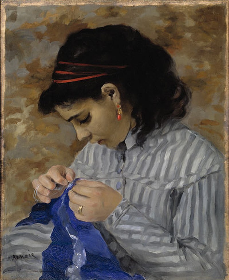 Lise Sewing (1866), Dallas Museum of Art Lise Sewing (1866), Dallas Museum of Art
