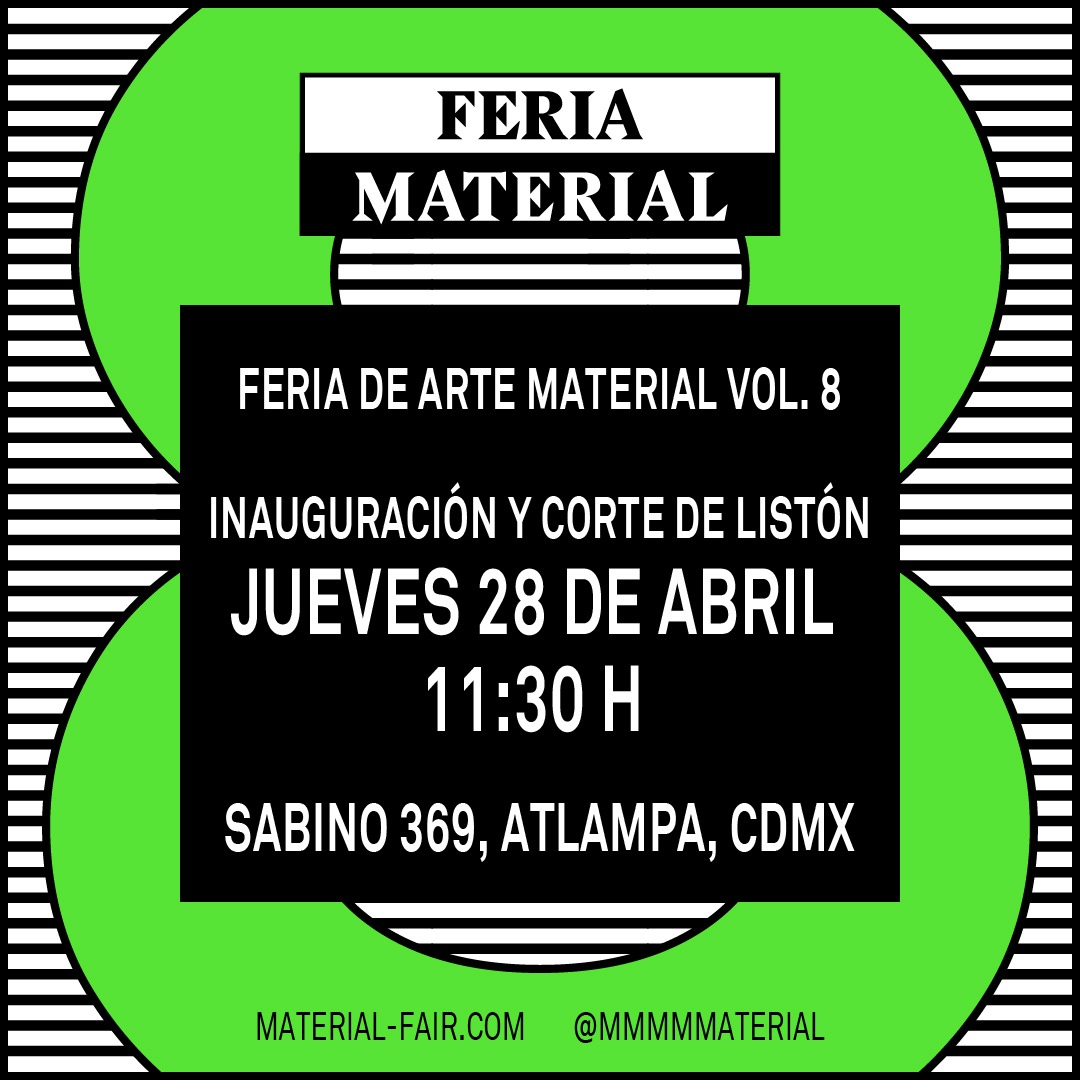 Flyer Feria Material. Foto: Cortesía