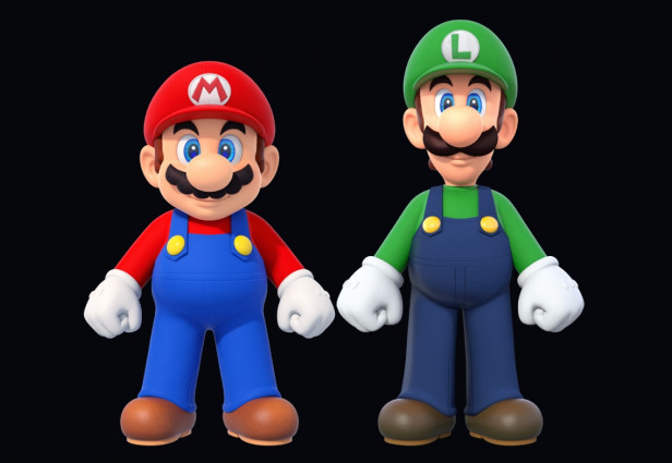 Mario en Luigi, bekende karakters uit een van die gewildste Nintendo-speletjies. Bron: Deviant Art