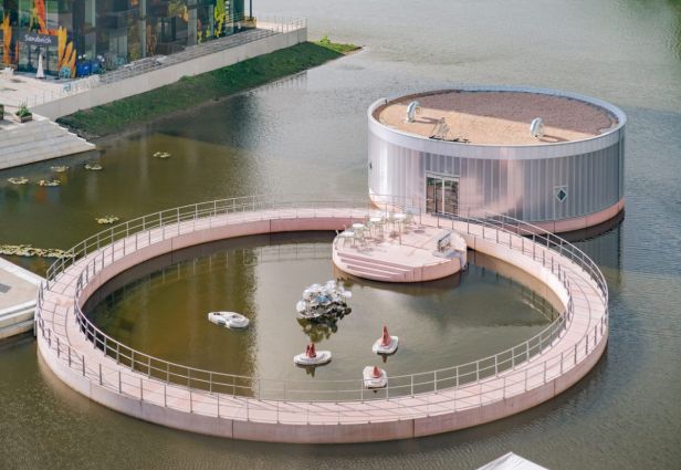 Le projet Three Floating Rooms / Art Pavilion M., par Studio Ossidiana. Source : ORFÈVRE