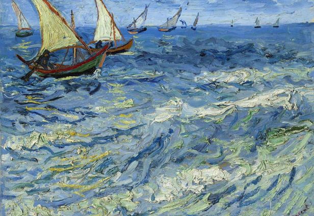 Vincent Van Gogh, La mer aux Saintes-Maries, Saintes-Maries-de-la-Mer, 1888. Photo : Musée d'Etat des Beaux-Arts Pouchkine, Moscou.
