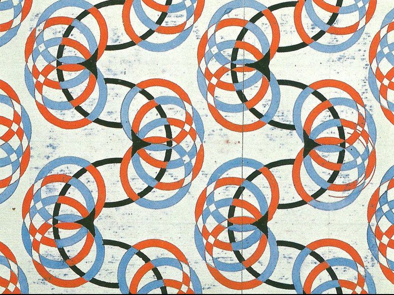 Varvara Stepanova, Fabric Design, 1924. Fuente: Museo Nacional Thyssen-Bornemisza Madrid