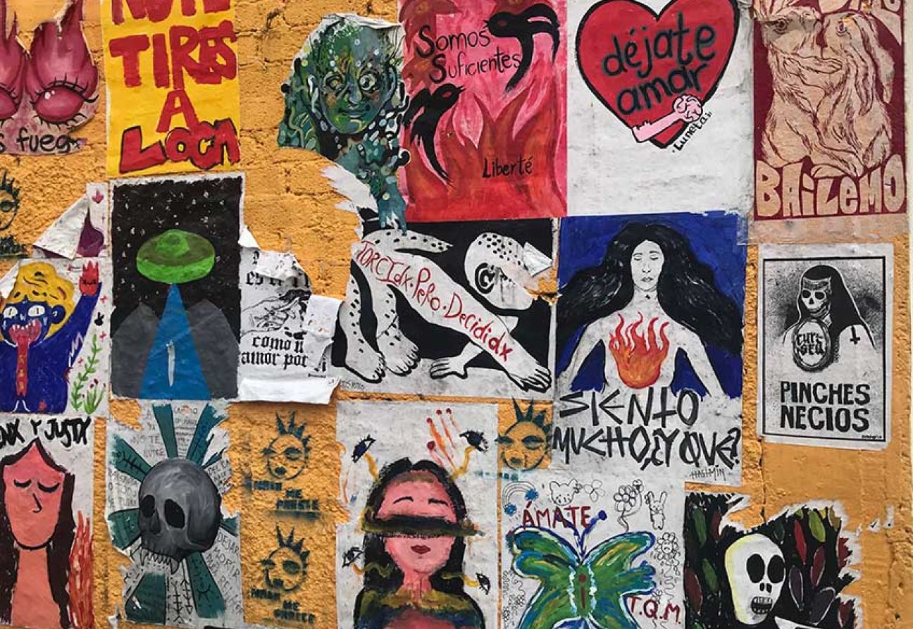 그래피티와 거리 예술은 반문화의 불꽃을 유지합니다. 사진: 메르세데스 마르티네즈