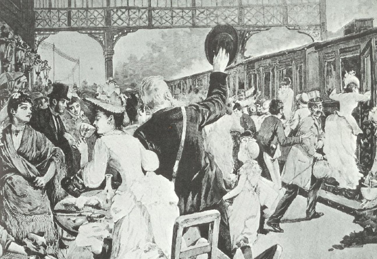 La moda de mujeres en la era industrial del siglo XIX. FOTO: Wikimedia Commons